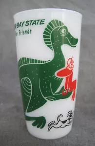 VTG 1950s-1960s MOTHER BAY STATE TRACHODON DINOSAUR GLASS SINCLAIR OIL & GAS - Picture 1 of 9