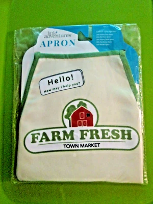 Delantal infantil little adventures "¡Hola! ¿Cómo puedo ayudarte?FARM FRESH TOWN MARKET Foto 1 de 4