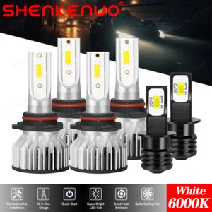Faro delantero y bombilla antiniebla blanco 6 piezas LED para Toyota Corolla 2001 2002 2003 2004 - Imagen 1 de 20