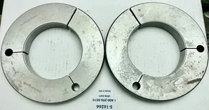 TELECO SWANSON 4-1/8 16 UN 2A THREAD RING GAGES 4.125 GO NO GO 4.0826 & 4.0767 - Picture 1 of 2