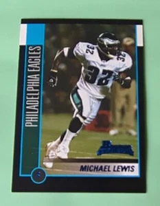 2002 tarjeta de fútbol americano Bowman #211 de Michael Lewis novato - Philadelphia Eagles - Imagen 1 de 2