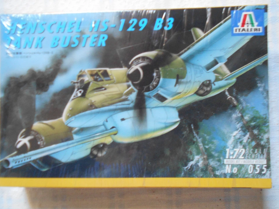 Italeri Ref 055 Henschel HS-129 B3 tank buster NEUF SOUS BLISTÈRE - Photo 1/1