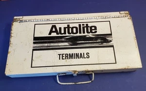 VINTAGE Ford AUTOLITE Terminals Metal Box - Picture 1 of 6