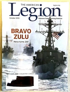 American Legion Magazine October 2025 "Bravo Zulo" The Navy Turns 250 ~ Mint - Bild 1 von 1