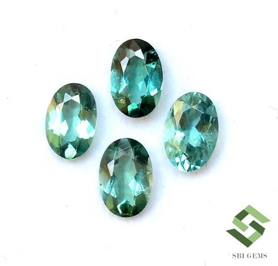 6x4 mm Natural Blue Tourmaline Oval Cut Lot 04 Pcs 1.65 CTS Loose Gemstones - Image 1 of 4