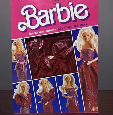 Vintage Barbie Spectacular Fashions Mix N’ Match Set Mattel 9146 Novo em folha 🌹 - Imagem 1 de 4