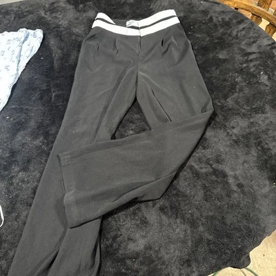 Veri Moda Women Size S Black White Striped Waist Pants - Image 1 of 3