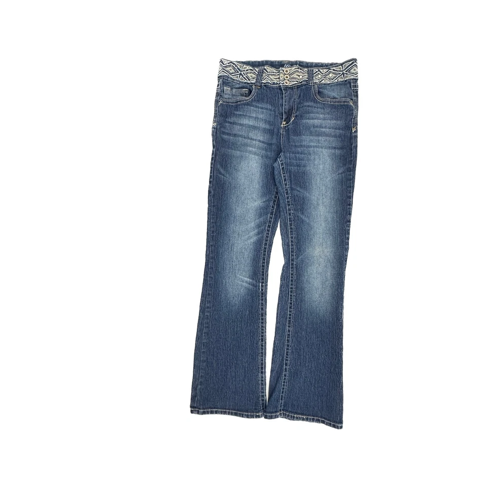 Pantalones de mezclilla Angels Bootcut para mujer talla 12 azul lavado oscuro Foto 1 de 4
