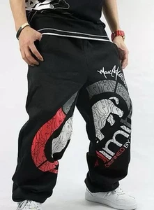 Ecko Men’s Hip Hop SkateBoarding SweatPants Cotton Loose Warm Guard Sweat Pants - Picture 1 of 5