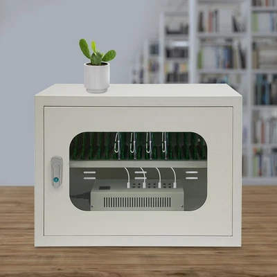 Gabinete Estación de Carga 20 Dispositivos Bloqueable para Teléfonos Tabletas Escuela Oficina Foto 1 de 4