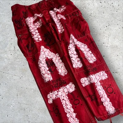 Pantalones de club Propper personalizados Big Boy FAT rojos estampados talla XL Foto 1 de 4