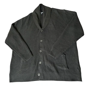 King Size Acryl Strickjacke Pullover Gr. 2XL groß schwarz Opa Professor Taschen - Bild 1 von 10