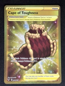 Tarjeta Pokémon Cape of Toughness 200/18 Secret Vivid Voltage Juego de cartas coleccionables - Imagen 1 de 2