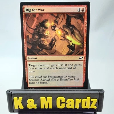 MTG - Edge of Eternities - Rig for War - Foil - #156 - NM - Image 1 of 4