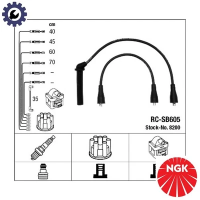 KIT CABLE ENCENDIDO 8200 PARA SAAB 900/°/Convertible/Combi/II/Hatchback 9000 2.0L Foto 1 de 4