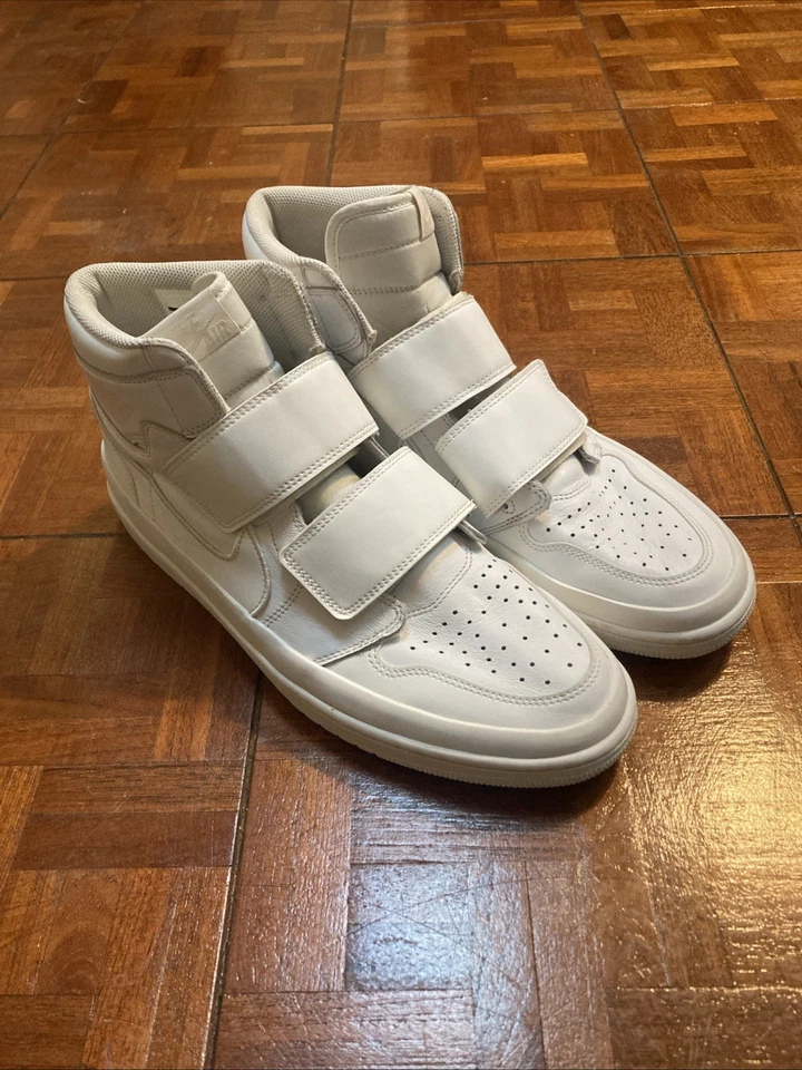 Talla 14 - Air Jordan 1 Retro Alta Doble Correa Summit Blanco Foto 1 de 4