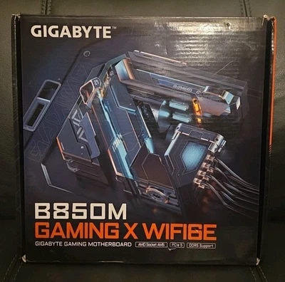 Gigabyte B850M Gaming X WiFi6E AMD AM5 Motherboard DDR5 PCIe 5.0 2.5GbE mATX - Image 1 of 4