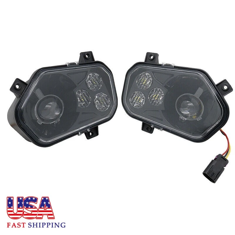 Faros LED Plug and Play para Polaris Scrambler RZR Sportsman Ranger negros Foto 1 de 4