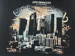 On The Low OTL Herren Los Angeles City of Dreams schwarz Grafik T-Shirt Neu mit Etikett - XL - Bild 1 von 7
