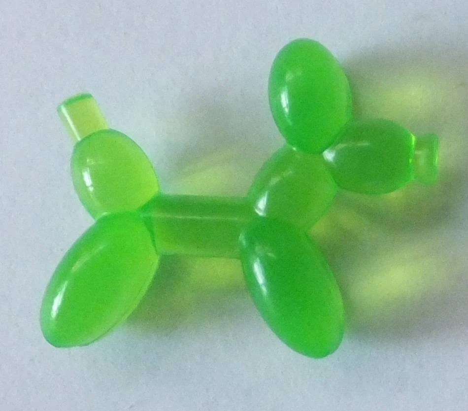 Lego TRANS BRIGHT GREEN Balloon Dog - BRAND NEW - Image 1 of 1