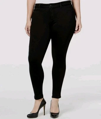 Pantalones de mezclilla para mujer Jessica Simpson negros Kiss Me súper ajustados talla grande 16W Foto 1 de 4