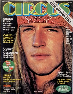 Circus Magazine May 1974 Grand Funk, Sabbath, Led Zeppelin, Carly Simon,Lou Reed - Image 1 of 4