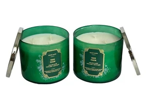 2 Bath & Body Works White Barn 3-Docht duftender Baum Bauernhof 14,5 Unzen NEU - Bild 1 von 5