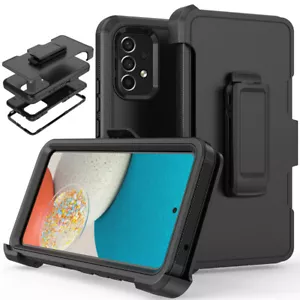 Funda protectora resistente con clip de cinturón a prueba de golpes para teléfono Samsung Galaxy A53 5G - Imagen 1 de 37
