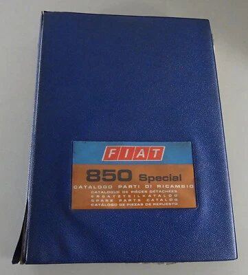 Catálogo de piezas / Lista de repuestos Fiat 850 Special Berlina a partir del 03/1968 Foto 1 de 4