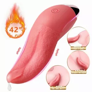 Adult-Licking-Vibrator-Tongue Oral-Dildo-Women-G-spot-Massager-Rechargeable-Toys - Picture 1 of 12