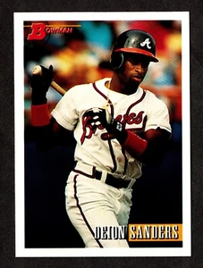 1993 BOWMAN #438 DEION SANDERS - ATLANTA BRAVES - *02 - Picture 1 of 2