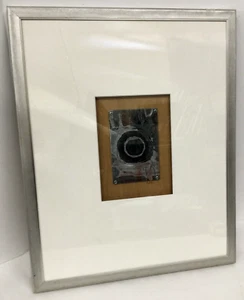 Michael Koller Säure geätzt handbemalt Metallrelief abstrakte Kunst signiert gerahmt - Bild 1 von 5