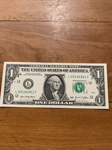 Banconota da un dollaro 16 settembre 1969 compleanno/anniversario 💵 09196961 UNC - Foto 1 di 8