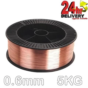 Alambre MIG de acero suave 0,6 mm 5 kg carrete capa de precisión recubierto de cobre - Imagen 1 de 1