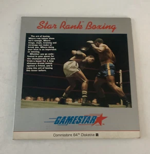 STAR RANK BOXING Gamestar Disk Commodore 64 Usato - Foto 1 di 6