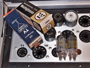 2 new 6BE6 Westinghouse tubes NOS NIB USA pro tested strong emission - Picture 1 of 3