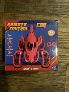 Remote Control Car, RC 360 Rotation Stunt Cool LED Light Up Car Rechargeable Red - Picture 1 of 4