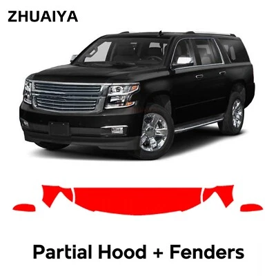 Película de protección de pintura PPF precortada para capó para Chevrolet Suburban 2015-2020 Foto 1 de 4