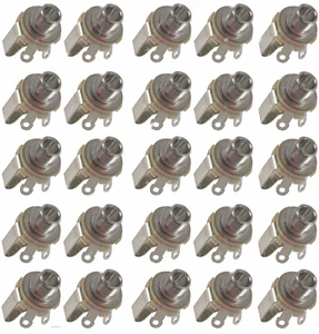 (25 CONFEZIONI) SWITCHCRAFT 12B 1/4" TRS / Jack montaggio su pannello stereo - circuito aperto - Foto 1 di 1