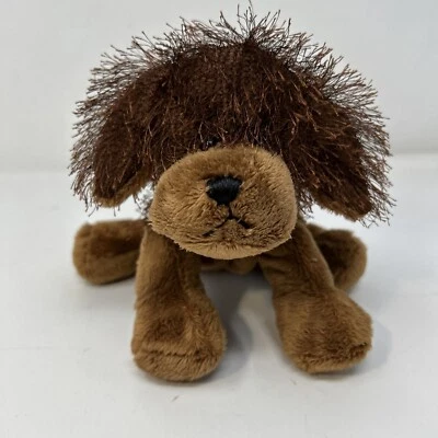 GANZ Webkinz Brown Stringy Dog 9” Plush Toy Stuffed Animal HM195 - Image 1 of 4