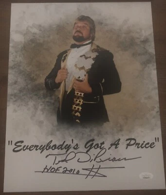 TED DIBIASE Autograph “HOF 2010” 11x14 Photo Million Dollar Man WWF WWE JSA COA - Image 1 of 4