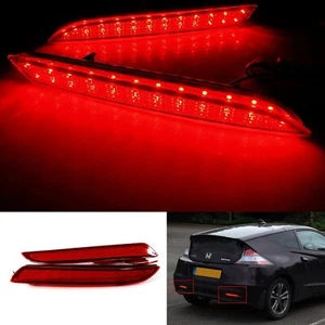 Red Lens LED Bumper Reflector Backup Brake Light For 2011-14 Honda CR-Z/CR-V JDM - Foto 1 di 12