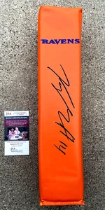 Pilón de zona final firmado por Kyle Hamilton Ravens certificado de autenticidad JSA BALTIMORE - Imagen 1 de 1