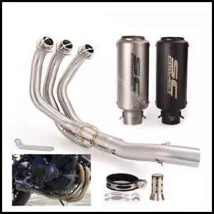 For Yamaha MT-09 Tracer 900 FZ09 2015-2020 Exhaust Header Pipe Muffler System - Picture 1 of 12