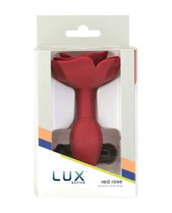 Lux Active Red Rose Silicone Anal Plug - Picture 1 of 5