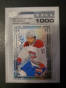 2022-23 Upper Deck Series 1 - Population Count 1000 #PC-7 Josh Anderson