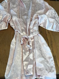 Vintage Victoria's Secret Gold Label Short Robe Kimono Pink One Size - Picture 1 of 7