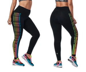Zumba Everywhere High Waisted Leggings - Black - size XS ~ New! Free Ship! - Picture 1 of 2