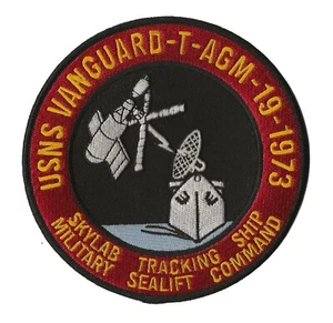 Skylab USNS Vanguard T-AGM19 NASA US Navy space tracking ship patch - Foto 1 di 1