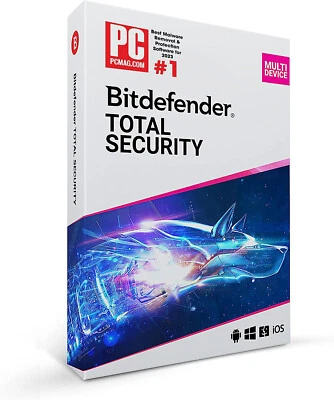 BITDEFENDER TOTAL SECURITY 2025 10 PC FOR 2 YEAR WITH 200MB VPN DOWNLOAD UK EU - Image 1 of 4